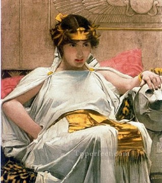  Waterhouse Painting - Cleopatra JW Greek female John William Waterhouse
